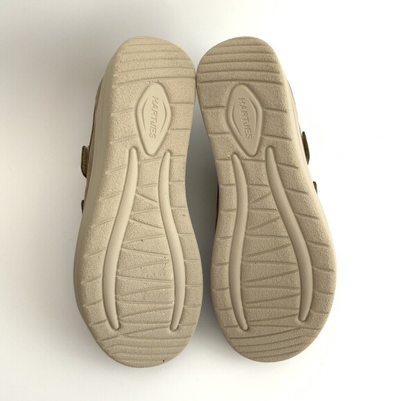 Hartjes Sneakers Tan Leather Hook & Loop 7.5 - Picture 9 of 11